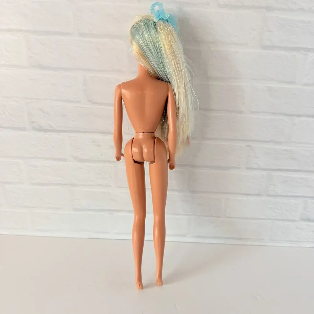 Vintage Mattel Barbie Mermaid Doll 1434 Blonde Rainbow Hair Superstar 1991